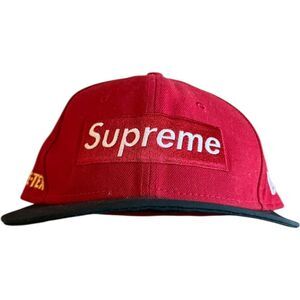Supreme x New Era GORE-TEX Box Logo Fitted 7 1/4 Red